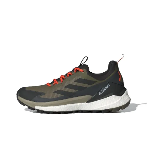 Adidas FREE HIKER Slip-resistant Abrasion-resistant Low Top Hiking Shoes Men's Olive Green Adidas FREE HIKER Противоскользящий Устойчивый к истиранию Низкий Топ Походная обувь Мужская Оливково-зеленый