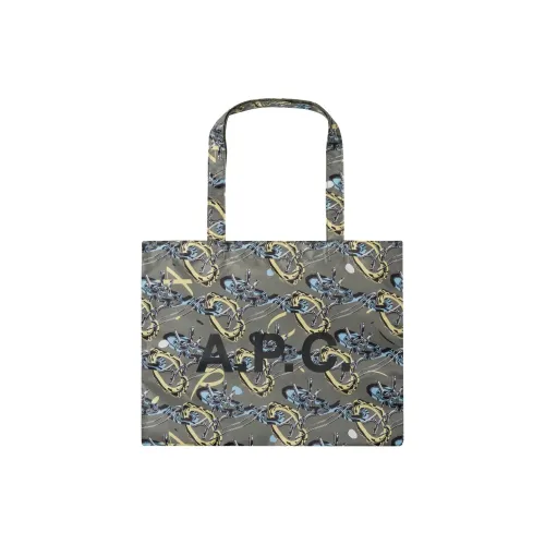 A.P.C Полиэстер Тоут Сумка Сумка для покупок Сумка на плечо Сумка унисекс зеленая