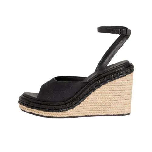 CALVIN KLEIN One Ремень Сандалии 10,5 см Женские Черные