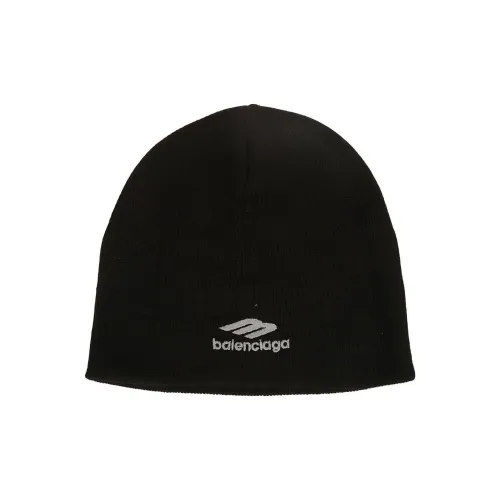 Balenciaga Acrylic Beanies Men's Black Баленсиага Акриловые Шапки-бини Мужские Черные