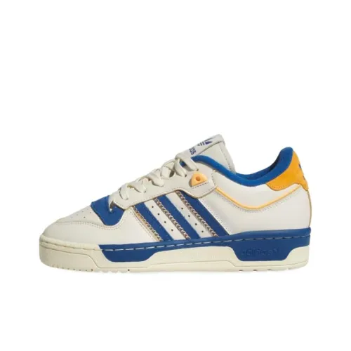 Adidas Originals Rivalry Slip Resistant Abrasion Resistant Низкие Скейтбординг Кроссовки Женские Бежево-Синий Желтый