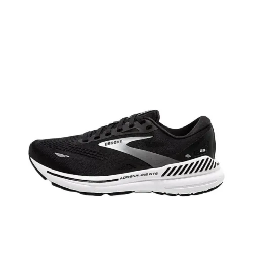 Brooks Adrenaline GTS Slip-resistant Abrasion-resistant Low-top Беговые кроссовки Женские Черный Белый