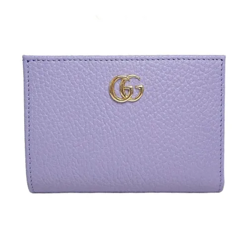 GUCCI GG Marmont Кожа Кошелек Мини Женский Светло-фиолетовый