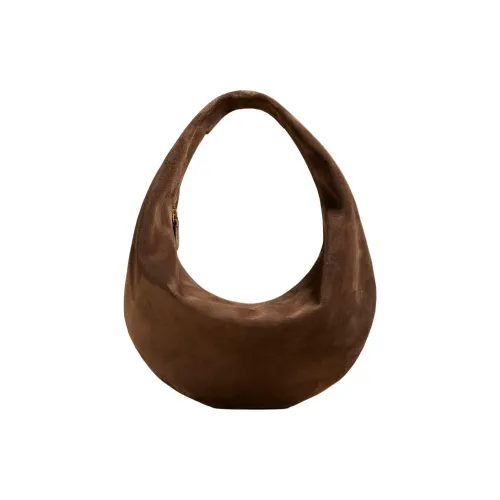 KHAITE Замшевая сумка женская коричневая