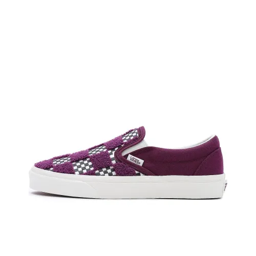 Vans Slip On Chaussures Tufted Теплоизоляционный Амортизация Низкие Кроссовки для скейтбординга Женские Фиолетовый