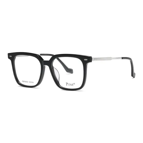 Prsr Пластиковая оправа с металлическими квадратными оправами для очков унисекс