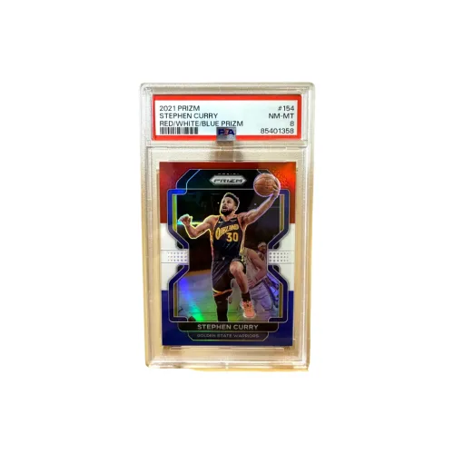 PANINI Stephen Curry 2021 Warriors Prizm Трехцветный Refractor PSA 8 Игрок Карта Сертифицированные карточки 1 шт