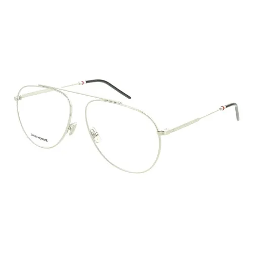 DIOR Металл Aviator Оправы для очков Унисекс Серебряный