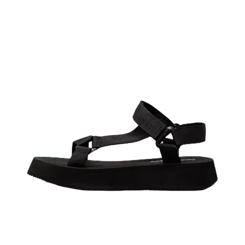 CKJ CALVIN KLEIN JEANS Пляжные сандалии 3,7 см Женские Черный