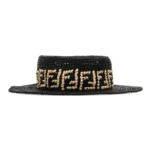 FENDI Рафия Шапки и Кепки Мужской Черный