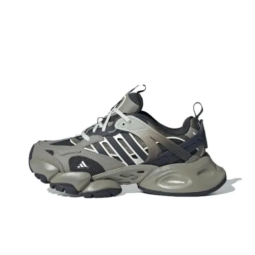 Adidas XLG RUNNER DELUXE Устойчивый к истиранию Низкий Топ Повседневные Городские Кроссовки для Коммутации и Бега Унисекс Серый Черный