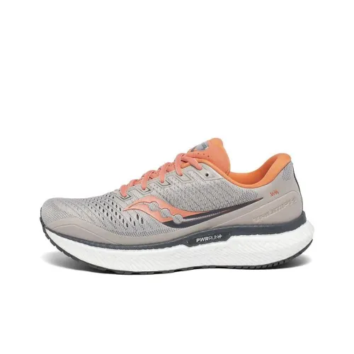 Saucony Triumph 18 Амортизаторы Slip-resistant устойчивые к истиранию дышащие низкий топ беговые кроссовки для женщин
