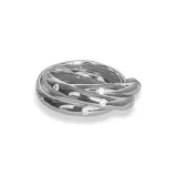 Сцепленные кольцо (серебряное)