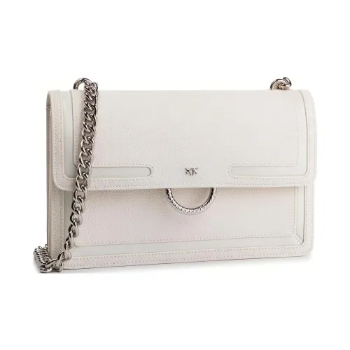 PINKO Естественная кожа Сумка через плечо Маленькая Женская Белая