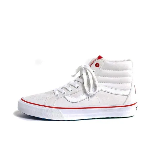 Hedley Bennett x Vans SK8 Reissue UC High Топ Скейтборд Кроссовки Унисекс Белый Красный