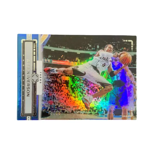 PANINI 2023 24 76 Лица Answer Allen Айверсон 83 99 Silver Fold Особенная Карта Звезда Карта Спортивные Карты 1 шт