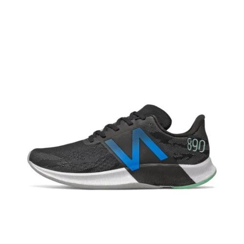 New Balance NB 890 устойчивый к истиранию дышащий легкий низкий топ беговые кроссовки мужской черный синий