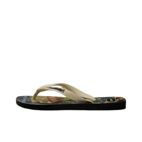 Havaianas Устойчивые к истиранию Шлепанцы Унисекс Черный Бежевый