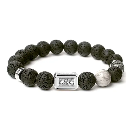 SUSOOK Браслеты из вулканического камня Унисекс Черный