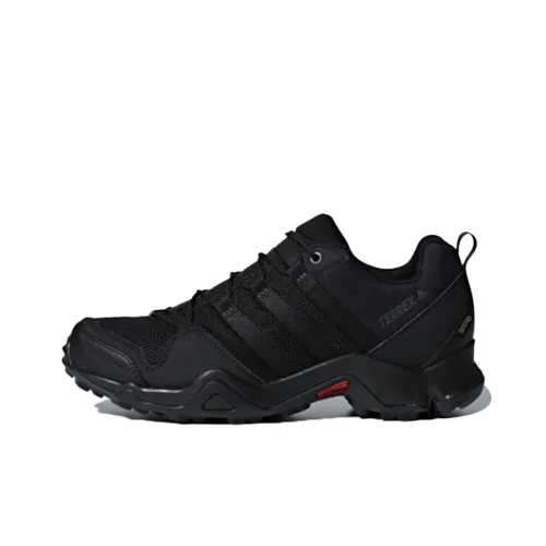 adidas Terrex Ax2r GT Slip-Resistant Low Top Hiking Shoes Men's Black adidas Terrex Ax2r GT противоскользящий низкий топ походная обувь мужская черная