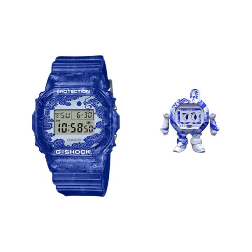 CASIO г Shock Collection Кварцевый механизм Смольный ремешок Часы Мужские Циферблат Синий