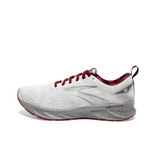 Brooks Levitate GTS Амортизация Wa Дышащий Низкий Топ Беговые кроссовки Женские Белые