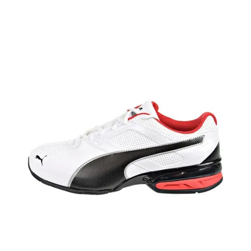 PUMA Tazon 6 Амортизация Дышащий Легкий Устойчивый к истиранию Низкий Топ Беговые кроссовки Мужские Белый Черный