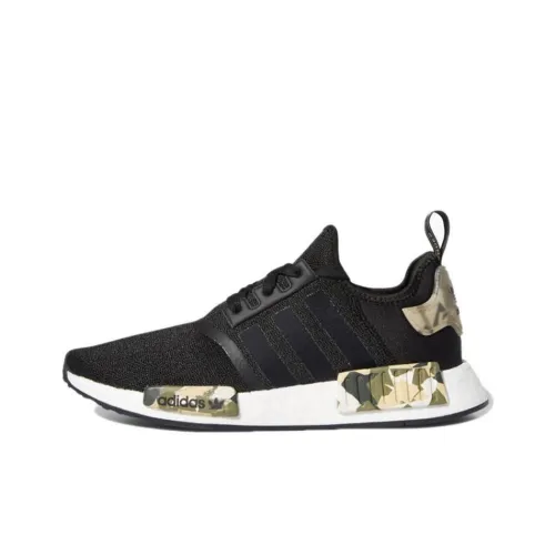 Adidas Originals NMD_R1 Противоскользящий и Дышащий Низкий Топ Повседневная Обувь Мужская Камуфляж Черный