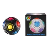 7 см Радужный шар черного цвета (12 отверстий)