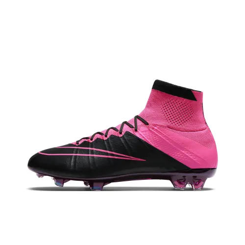 Nike FG Твердый грунт Дышащий Удобный Футбольные бутсы Мужской Черный Розовый