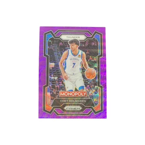 Panini 2024 PRIZM Thunder Чет Холмгрен Фиолетовая Рябь Fold Спортивная карта 1 шт