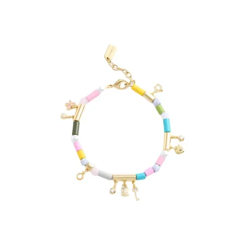 COACH Латунь с покрытием стекло эмаль CUBIC циркон браслеты для женщин многоцветный