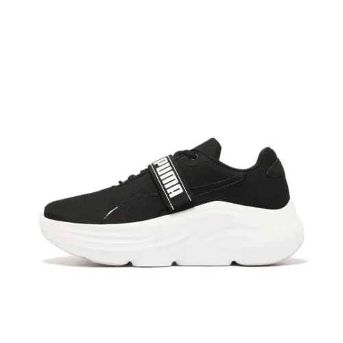 PUMA Prowl Slip Resistant Abrasion Resistant Низкий Топ Повседневные Беговые кроссовки Женские Черный Белый