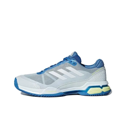 Adidas Barricade Club Дышащие Низкие Кроссовки для Тениса Женские Синие Белые