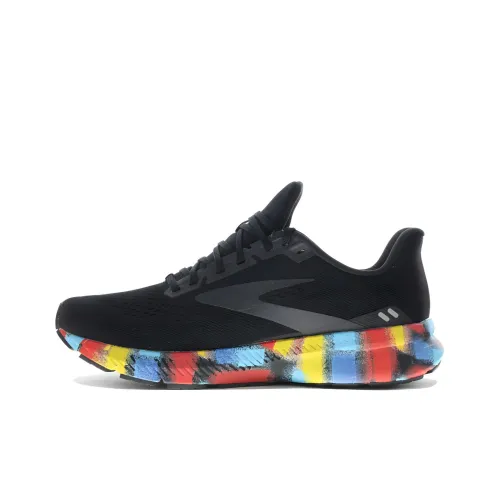 Brooks Slip-resistant Abrasion-resistant Low Top Беговые кроссовки Мужские Черные