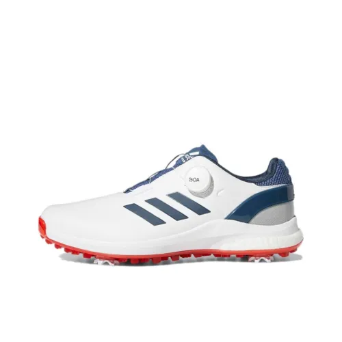 Adidas EQT BOA Golf Шокаблоки Противоскользящие Устойчивые к истиранию Низкий Топ Повседневная обувь Мужская Белый Синий