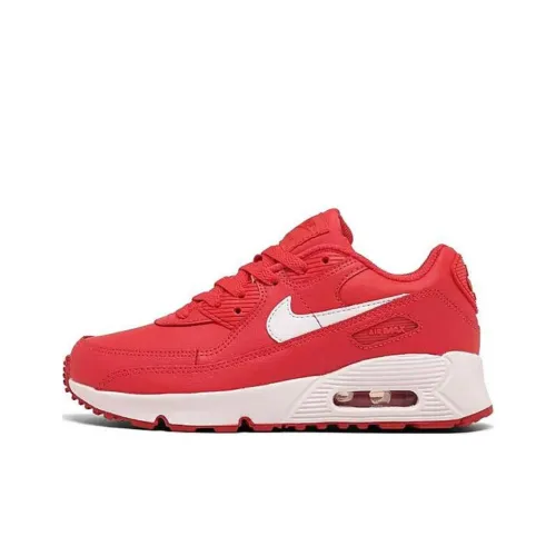 Nike Air Max 90 Амортизация Износостойкий Низкий Топ Casual Женский Красный