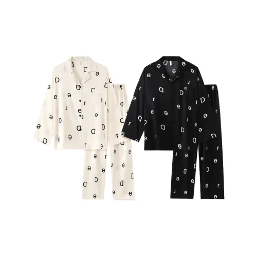 O'MESIK Пижамный комплект унисекс черный белый