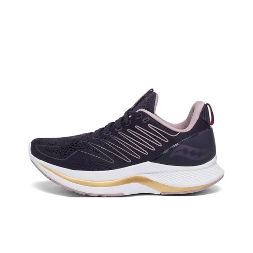Saucony Slip-resistant Lightweight Cushioning And Breathable Low-Top Running Shoes Women's Dark Blue Gold Сaucony Противоскользящие Легкие Амортизирующие и Дышащие Низкие Кеды для Бега Женские Темно-синий Золотой