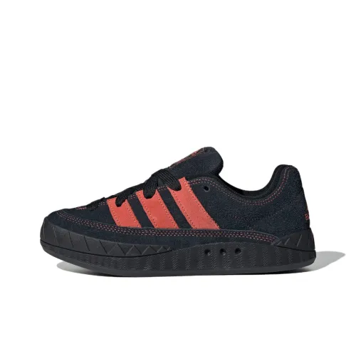 Adidas Adimatic Slip Resistant Abrasion Resistant Низкий Топ Casual Женский Черный Красный