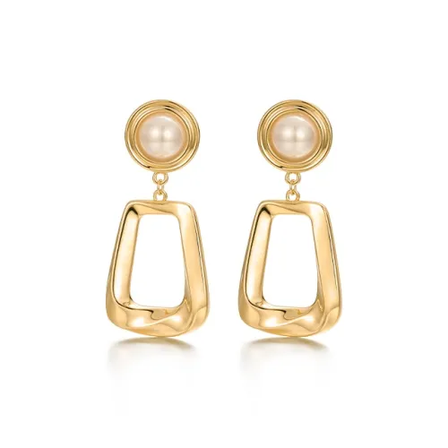 TRPOPO Искусственный жемчуг сплав серьги женские