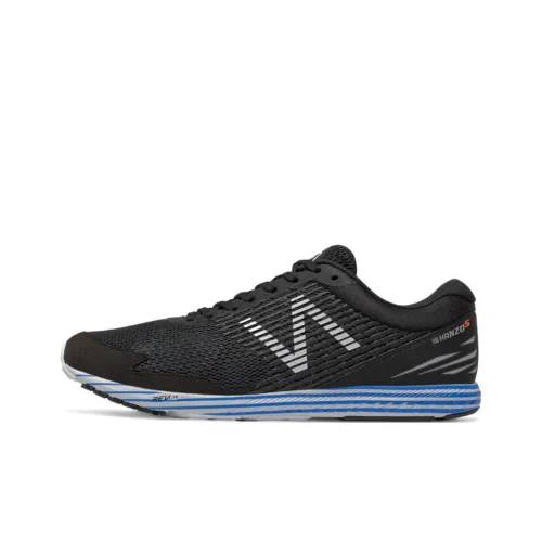 New Balance NB Hanzo Low Топ Марафон Беговые кроссовки Мужской Черный Синий D Ширина