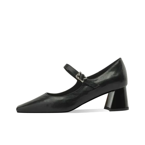 Rosa Bianca Туфли Мэри Джейн с грубым каблуком 5 см женские