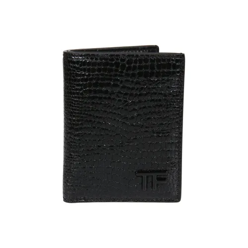 TF Козья кожа Держатель для карт Держатель для карт Мужской Черный