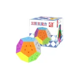 8,5*8,5*7,5CM трехслойный пятисокрасный кубик Рубика с выпуклыми сторонами