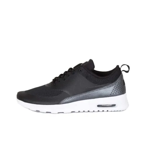 Nike Air Max THEA Амортизация Износостойкий Низкий Топ Повседневные Беговые Кроссовки Женские Черные