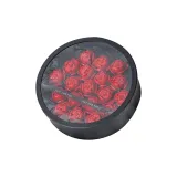 Чёрная круглая ведрообразная коробка (19 красных роз + цветочный дизайн, пена + рафия)