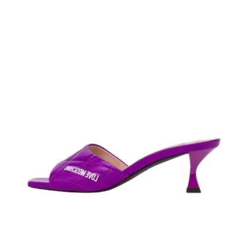 MOSCHINO Слипоны Женские Фиолетовые