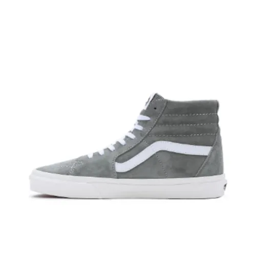 Vans SK8 Тонкий Zip Амортизация Износостойкие Высокие Кроссовки для скейтбординга Унисекс Серый