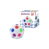 9,5 см Радужный шар белого цвета (20 отверстий)